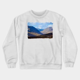 Looking towards Glen Etive, Scotland Crewneck Sweatshirt